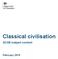 Classical civilisation. GCSE subject content