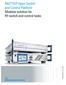 Product Brochure Version R&S OSP Open Switch and Control Platform Modular solution for RF switch and control tasks