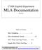CVHS English Department MLA Documentation
