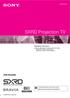 SXRD Projection TV KDS-55A2000. Operating Instructions (1)