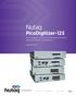 Nutaq. PicoDigitizer-125. Up to 64 Channels, 125 MSPS ADCs, FPGA-based DAQ Solution With Up to 32 Channels, 1000 MSPS DACs PRODUCT SHEET. nutaq.