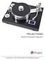 PRO-JECT PHONO. PRODUCT CATALOGUE October 2013