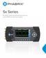 Sx Series. Portable generator/analyzer/monitors for hybrid IP/SDI & Eye/Jitter testing
