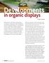 Developments. in organic displays