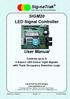 SIGM20 LED Signal Controller. User Manual
