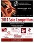 2014 Solo Competition!