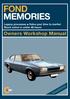 FOND MEMORIES. Owners Workshop Manual. Stock online in under 48 hours