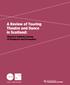 A Review of Touring Theatre and Dance in Scotland: Strand 2: Industry Survey of Producers and Promoters