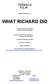 TRIBECA FILM presents WHAT RICHARD DID. Directed by Lenny Abrahamson Written by Malcolm Campbell. Available on VOD April 16, 2013