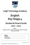 WJEC English GCSE, English Language GCSE & English Literature GCSE. Name. Teacher.. Tutor group...