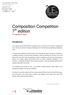 Composition Competition 7 th edition Competition Rules