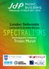 Wednesday 15 March 2017, London Sinfonietta. conducted by Jonathan Berman SPECTRALISMS. featuring guest composer.