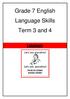 Grade 7 English Language Skills Term 3 and 4
