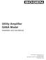 Utility Amplifier GA6A Model