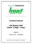 Industriefunkuhren. Technical Manual. LED Display 3550 (25mm / 6 Digit / 7-Seg.) ENGLISH. Version: