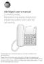 Abridged user s manual CL4940/CD4930 Big button/big display telephone/ answering system with caller ID/ call waiting