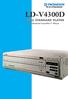 LD-V4300D DUAL STANDARD PLAYER. Industrial LaserDisc TM Player