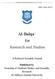 Al-Balqa` for. Research and Studies. A Refereed Scientiﬁc Journal