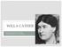 WILLA CATHER DEATH COMES FOR THE ARCHBISHOP IN CONTEXT