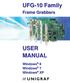 UFG-10 Family USER MANUAL. Frame Grabbers. Windows 8 Windows 7 Windows XP