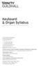 Keyboard & Organ Syllabus