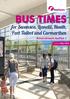 BUS TIMES BUS TIMES. for Swansea, Llanelli, Neath, Port Talbot and Carmarthen. Amendment leaflet 1. from 1 May 2016
