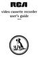 video cassette recorder user's guide VR525