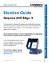 Election Guide Sequoia AVC Edge II