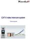 CAT-5 video intercom system. Technical guide