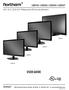 18.5, 21.5, 23.8 & 27 Widescreen LED Security Monitors LED22 USER GUIDE