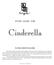 STUDY GUIDE FOR. Cinderella TO THE PARENT/TEACHER