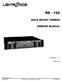 RD RACK MOUNT DIMMER OWNERS MANUAL VERSION /09/2011