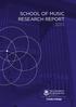 SCHOOL OF MUSIC RESEARCH REPORT 2015