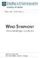 Wind Symphony Erica Neidlinger, conductor