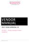 VENDOR MANUAL VERSION 2.0. SECTION 7 Testing, Labeling & Product Compliance