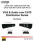 VGA & Audio over CAT5 Distribution Series