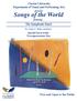Clarion University Department of Visual and Performing Arts. Songs of the World. presents. featuring. The Symphonic Band