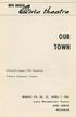 TOWN OUR MARCH 29, 30, 31 I APRIL 1, 1961 ANN ARBOR MICHIGAN. Thirty-first Season-Fifth Production. Clarence Stephenson, Director