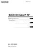 Trinitron Color TV KV-XF21M80. Operating Instructions (1)