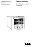 COMMANDER 300 Universal Process Controller. Operating Instructions. Serial Data Communication Supplement A1 A2 L R ST M