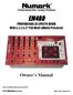 Professional Disc Jockey Products EM460. PROFESSIONAL DJ EFFECTS MIXER With KAOSS* Pad Multi-effects Processor. Owner s Manual