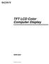 TFT LCD Color Computer Display SDM-S204