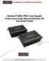 Enable-IT 860C PRO Coax Gigabit Professional Grade Ethernet Extender Kit Quickstart Guide
