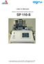 User s Manual. Mobile Infrared Butt-welding Machine SP 110-S