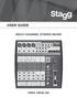 USER GUIDE MULTI-CHANNEL STEREO MIXER S MIX 4M2S UD