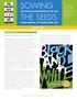 SOWING THE OFFICIAL NEWSLETTER OF THE ERIC THE SEEDS CARLE MUSEUM OF PICTURE BOOK ART SPRING 2015
