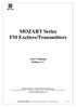 MOZART Series FM Exciters/Transmitters