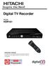 Digital TV Recorder. Model HDR161