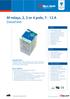 M-relays, 2, 3 or 4 pole, 7-12 A Datasheet