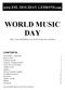 WORLD MUSIC DAY.